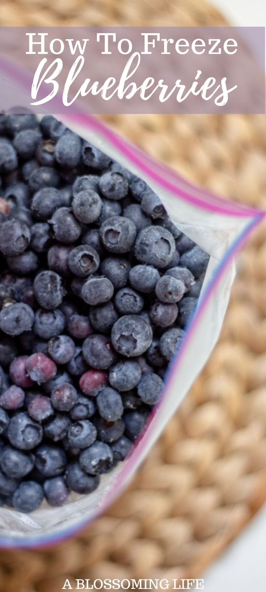 How To Freeze Blueberries The Easiest Way Ever A Blossoming Life