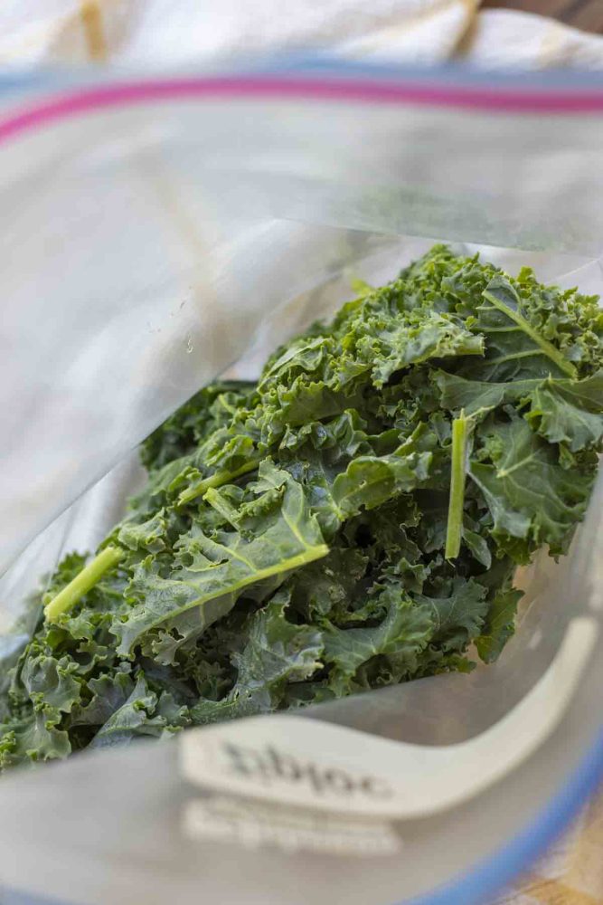 How to Freeze Kale - 2 Easy Ways - A Blossoming Life