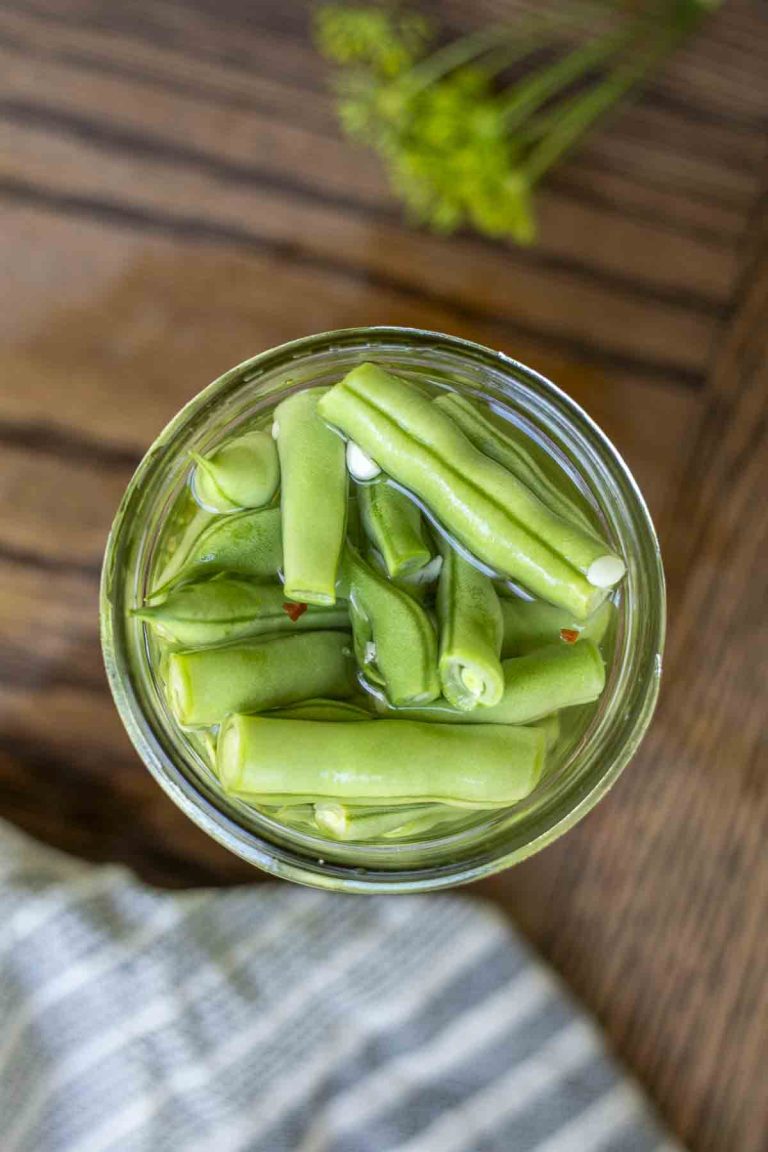 Quick Pickled Green Beans - A Blossoming Life