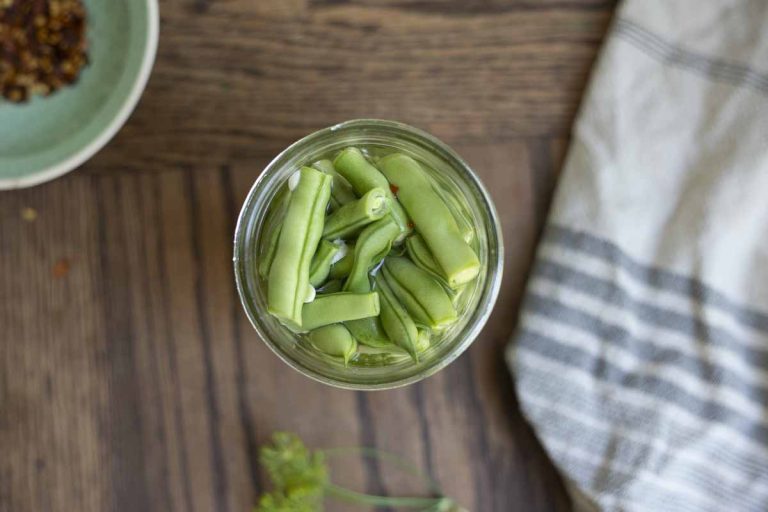 Quick Pickled Green Beans - A Blossoming Life