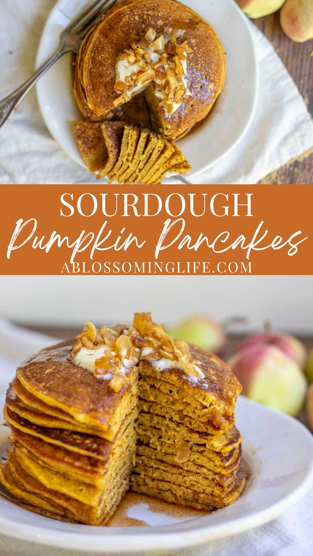 Sourdough Pumpkin Pancakes - A Blossoming Life