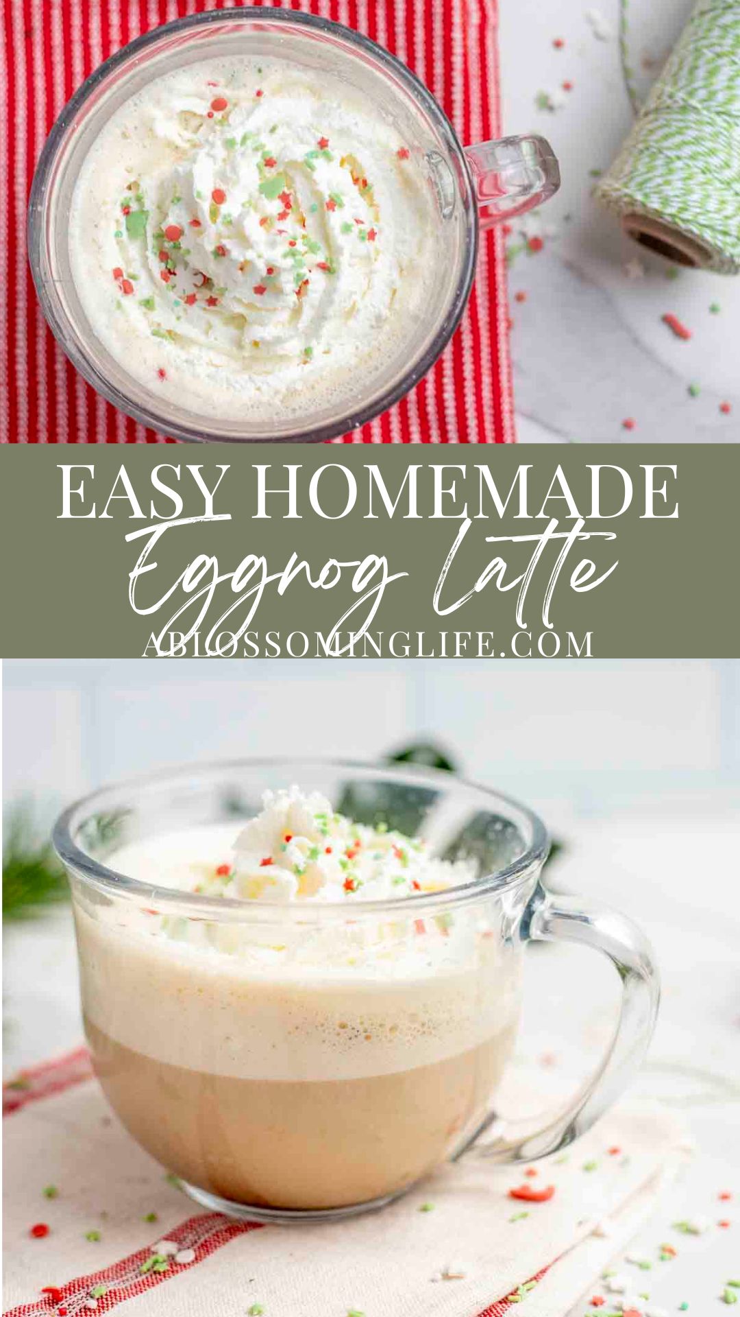 Easy Homemade Eggnog Latte Recipe Starbucks Copycat A Blossoming Life