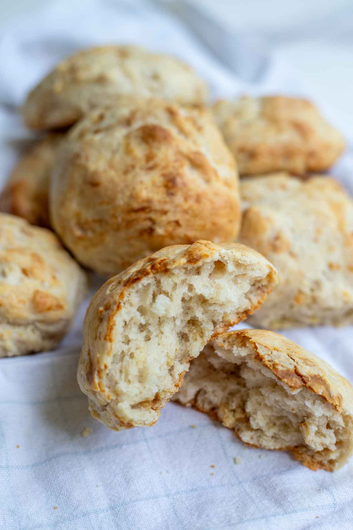 The Easiest Sourdough Drop Biscuits - A Blossoming Life